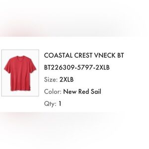 Tommy Bahama V-Neck Shirt in Red